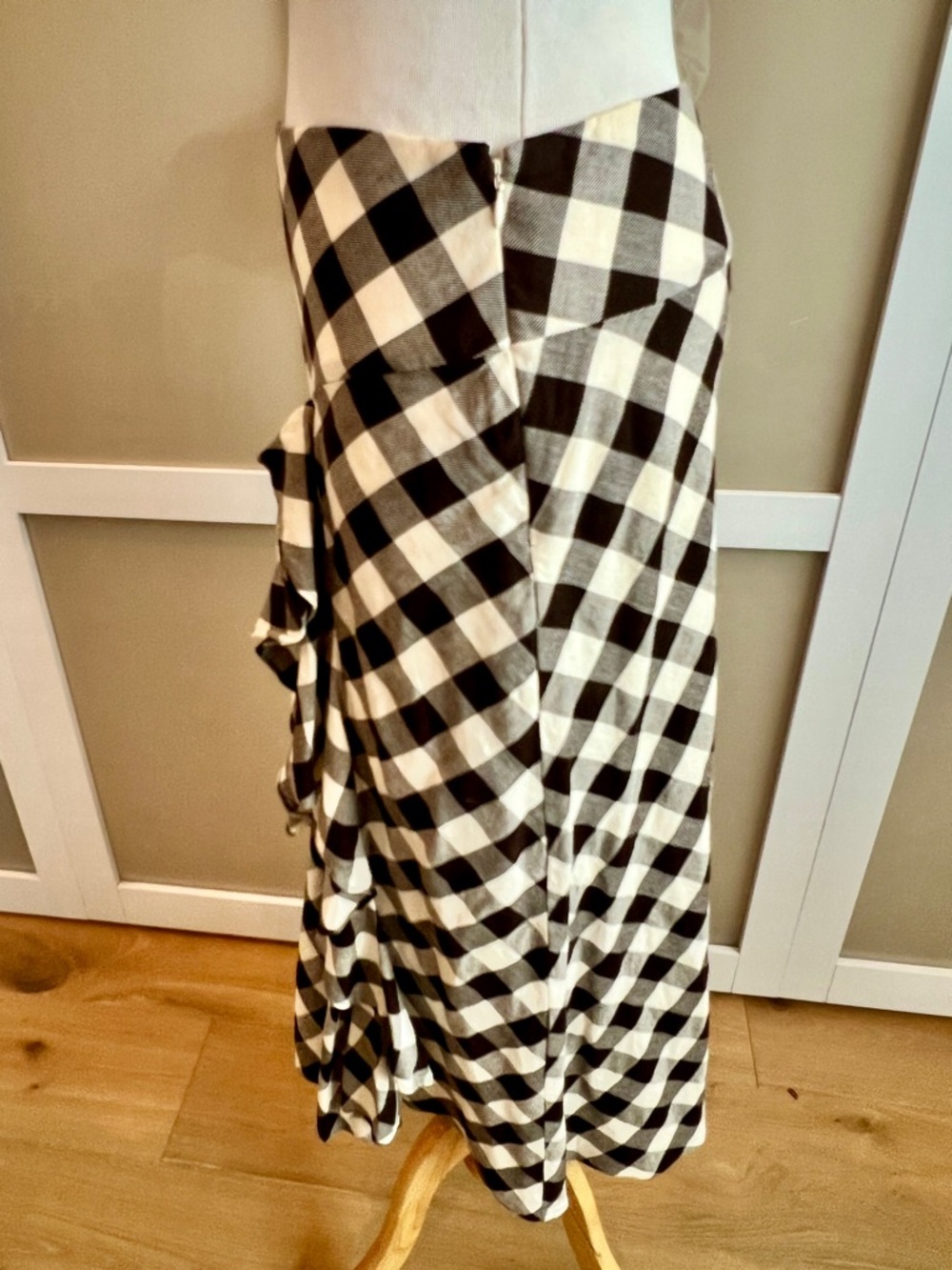 Vintage Petite Y2K Gingham pattern Maxi skirt by Ralph Lauren - Picture 2 of 10